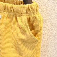 Load image into Gallery viewer, 2 Pieces Set Baby Kid Unisex Color-blocking T-Shirts And Solid Color Shorts Wholesale 230315156
