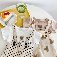 Load image into Gallery viewer, Baby Unisex Polka dots Cartoon Print Rompers Wholesale 230315170
