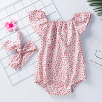 Load image into Gallery viewer, Baby Girls Flower Rompers Wholesale 230315176
