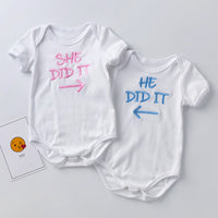 Load image into Gallery viewer, Baby Unisex Letters Embroidered Rompers Wholesale 23031522
