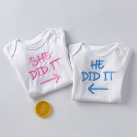 Load image into Gallery viewer, Baby Unisex Letters Embroidered Rompers Wholesale 23031522
