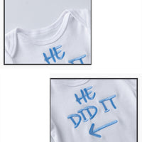 Load image into Gallery viewer, Baby Unisex Letters Embroidered Rompers Wholesale 23031522
