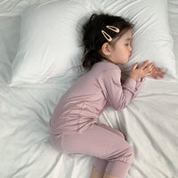 Load image into Gallery viewer, 2 Pieces Set Baby Kid Unisex Solid Color Tops And Pants Sleepwears Wholesale 230315226
