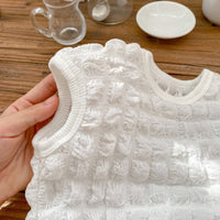 Load image into Gallery viewer, 2 Pieces Set Baby Girls Solid Color Tops And Shorts Wholesale 230315231
