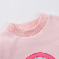 Load image into Gallery viewer, 2 Pieces Set Baby Kid Unisex Color-blocking Rainbow Tops And Shorts Wholesale 230315232
