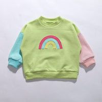 Load image into Gallery viewer, Baby Kid Unisex Color-blocking Rainbow Hoodies Sweatshirts Wholesale 230315235
