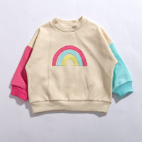 Load image into Gallery viewer, Baby Kid Unisex Color-blocking Rainbow Hoodies Sweatshirts Wholesale 230315235
