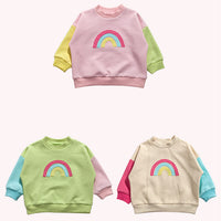 Load image into Gallery viewer, Baby Kid Unisex Color-blocking Rainbow Hoodies Sweatshirts Wholesale 230315235
