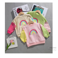 Load image into Gallery viewer, Baby Kid Unisex Color-blocking Rainbow Hoodies Sweatshirts Wholesale 230315235
