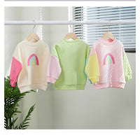 Load image into Gallery viewer, Baby Kid Unisex Color-blocking Rainbow Hoodies Sweatshirts Wholesale 230315235
