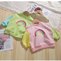 Load image into Gallery viewer, Baby Kid Unisex Color-blocking Rainbow Hoodies Sweatshirts Wholesale 230315235
