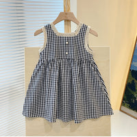 Load image into Gallery viewer, Baby Kid Girls Checked Dresses Wholesale 230315400
