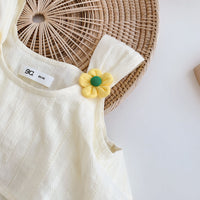 Load image into Gallery viewer, 2 Pieces Set Baby Kid Girls Solid Color Tank Tops And Shorts Wholesale 230315410
