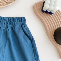 Load image into Gallery viewer, 2 Pieces Set Baby Kid Girls Solid Color Tank Tops And Shorts Wholesale 230315410
