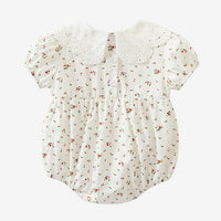 Load image into Gallery viewer, Baby Girls Flower Print Rompers Wholesale 230315415
