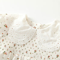 Load image into Gallery viewer, Baby Girls Flower Print Rompers Wholesale 230315415
