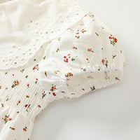 Load image into Gallery viewer, Baby Girls Flower Print Rompers Wholesale 230315415
