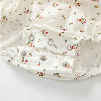 Load image into Gallery viewer, Baby Girls Flower Print Rompers Wholesale 230315415
