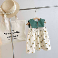 Load image into Gallery viewer, Baby Kid Girls Flower Print Dresses Wholesale 230315470
