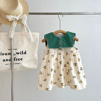 Load image into Gallery viewer, Baby Kid Girls Flower Print Dresses Wholesale 230315470
