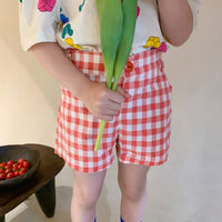 Load image into Gallery viewer, Baby Kid Unisex Checked Shorts Wholesale 23031557
