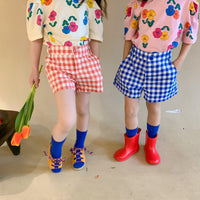 Load image into Gallery viewer, Baby Kid Unisex Checked Shorts Wholesale 23031557
