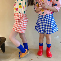 Load image into Gallery viewer, Baby Kid Unisex Checked Shorts Wholesale 23031557
