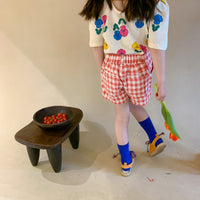 Load image into Gallery viewer, Baby Kid Unisex Checked Shorts Wholesale 23031557
