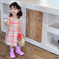 Load image into Gallery viewer, Baby Kid Girls Checked Dresses Wholesale 230315574
