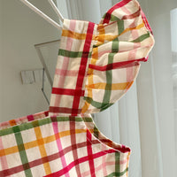 Load image into Gallery viewer, Baby Kid Girls Checked Dresses Wholesale 230315574
