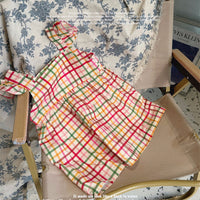 Load image into Gallery viewer, Baby Kid Girls Checked Dresses Wholesale 230315574
