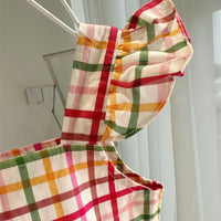 Load image into Gallery viewer, Baby Kid Girls Checked Dresses Wholesale 230315574
