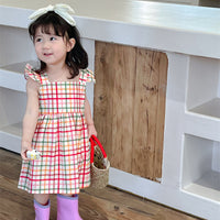 Load image into Gallery viewer, Baby Kid Girls Checked Dresses Wholesale 230315574
