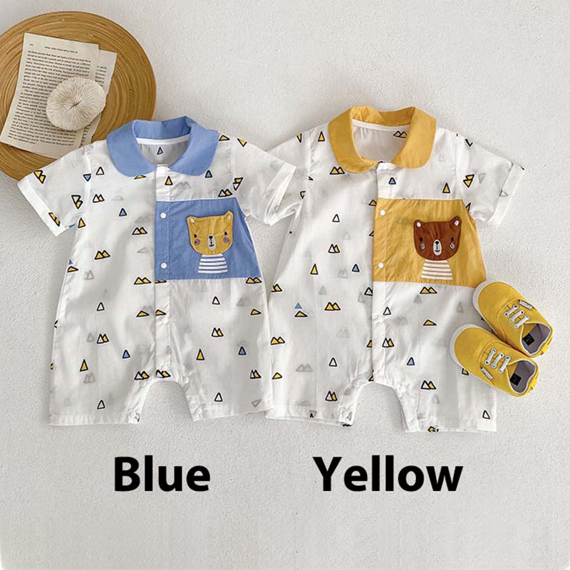 Baby Unisex Cartoon Print Jumpsuits Wholesale 230315604
