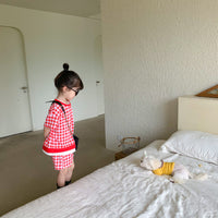 Load image into Gallery viewer, 2 Pieces Set Baby Kid Unisex Checked T-Shirts And Shorts Wholesale 23031562
