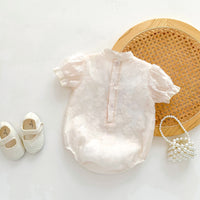 Load image into Gallery viewer, Baby Girls Solid Color Flower Rompers Wholesale 230315633
