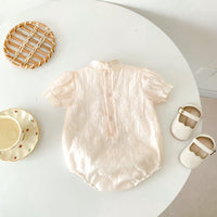 Load image into Gallery viewer, Baby Girls Solid Color Flower Rompers Wholesale 230315633
