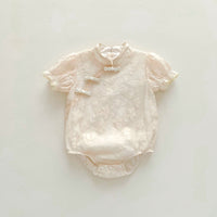 Load image into Gallery viewer, Baby Girls Solid Color Flower Rompers Wholesale 230315633
