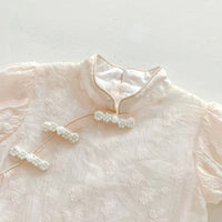 Load image into Gallery viewer, Baby Girls Solid Color Flower Rompers Wholesale 230315633
