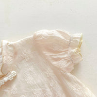 Load image into Gallery viewer, Baby Girls Solid Color Flower Rompers Wholesale 230315633
