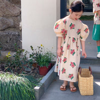 Load image into Gallery viewer, Baby Kid Big Kid Girls Flower Print Dresses Wholesale 230315673

