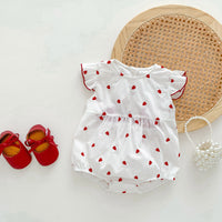Load image into Gallery viewer, Baby Girls Love heart Print Rompers Wholesale 230315700
