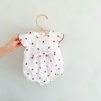 Load image into Gallery viewer, Baby Girls Love heart Print Rompers Wholesale 230315700
