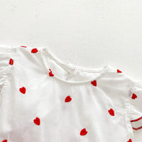 Load image into Gallery viewer, Baby Girls Love heart Print Rompers Wholesale 230315700
