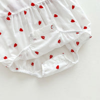 Load image into Gallery viewer, Baby Girls Love heart Print Rompers Wholesale 230315700
