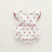 Load image into Gallery viewer, Baby Girls Love heart Print Rompers Wholesale 230315700
