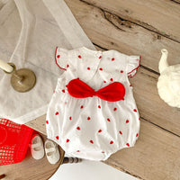 Load image into Gallery viewer, Baby Girls Love heart Print Rompers Wholesale 230315700
