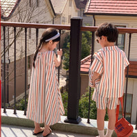 Load image into Gallery viewer, Baby Kid Unisex Striped Dresses Wholesale 230315707
