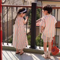 Load image into Gallery viewer, Baby Kid Unisex Striped Dresses Wholesale 230315707
