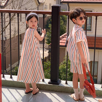 Load image into Gallery viewer, Baby Kid Unisex Striped Dresses Wholesale 230315707
